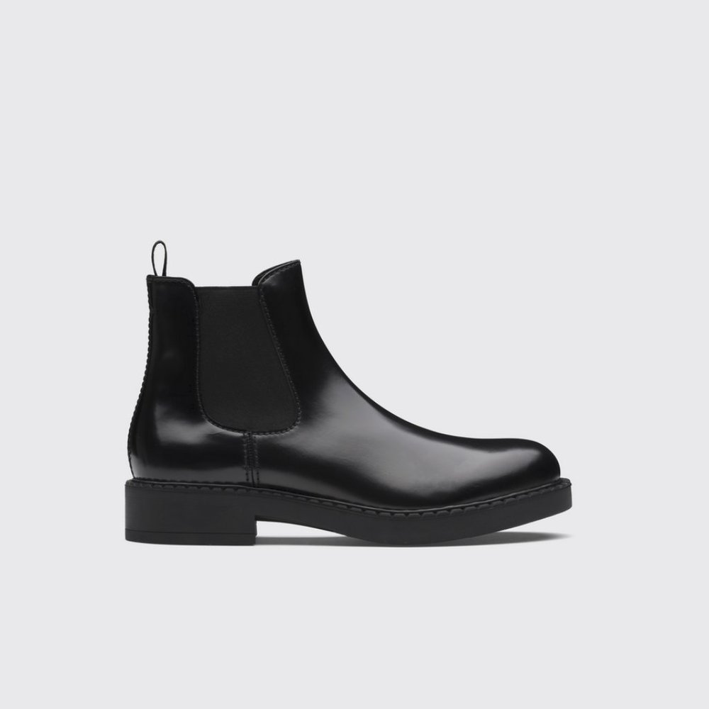 Prada Brushed leather Chelsea Boots